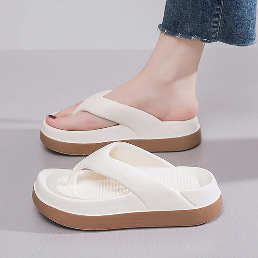 Woman flip flops Popular Design Shoes 2024 trend Casual Platform Sandals non-slip Outdoor slippers Unique features Flat sandals